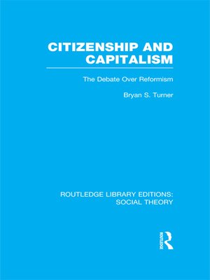 cover image of Citizenship and Capitalism (RLE Social Theory)